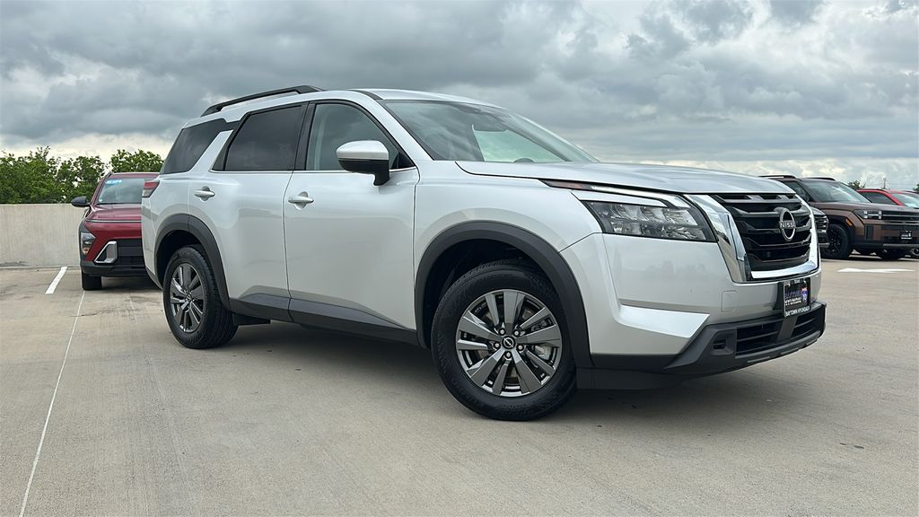 2025 Nissan Pathfinder SV Silver at Bravo Nissan