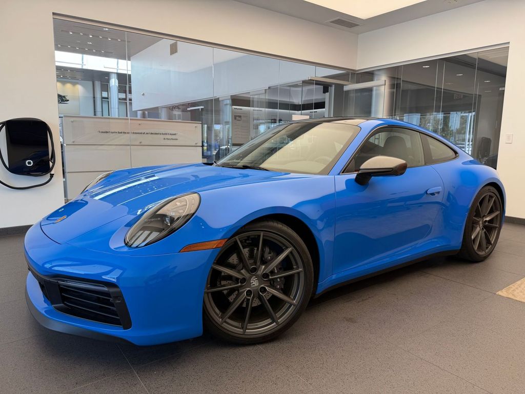 SHARK BLUE 2024 Porsche 911 Carrera T Coupe RWD Coupe Rear-Wheel Drive 8-Speed Automatic