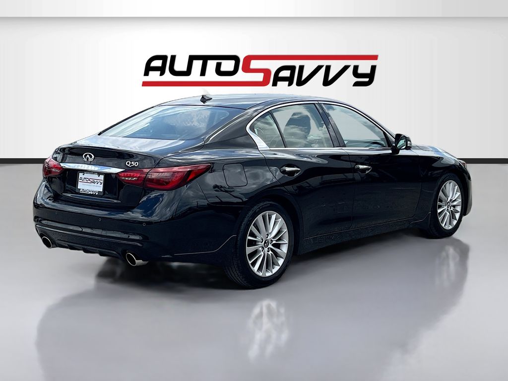 2024 INFINITI Q50 LUXE Black at AutoSavvy Houston Northwest