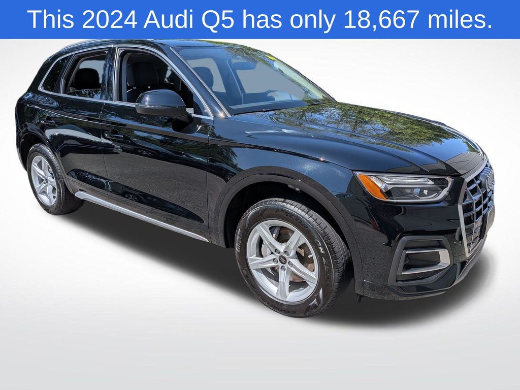 Brilliant Black 2024 Audi Q5 SUV / Crossover All-Wheel Drive 7-Speed Automatic