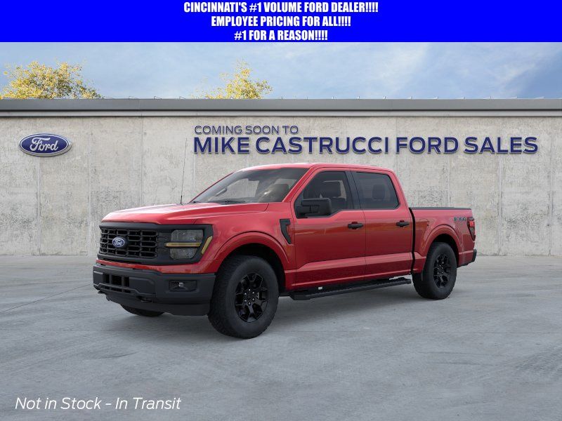 Ruby Red Metallic Tinted Clearcoat 2026 Ford F-150 STX SuperCrew 4WD Pickup Truck Four-Wheel Drive Automatic