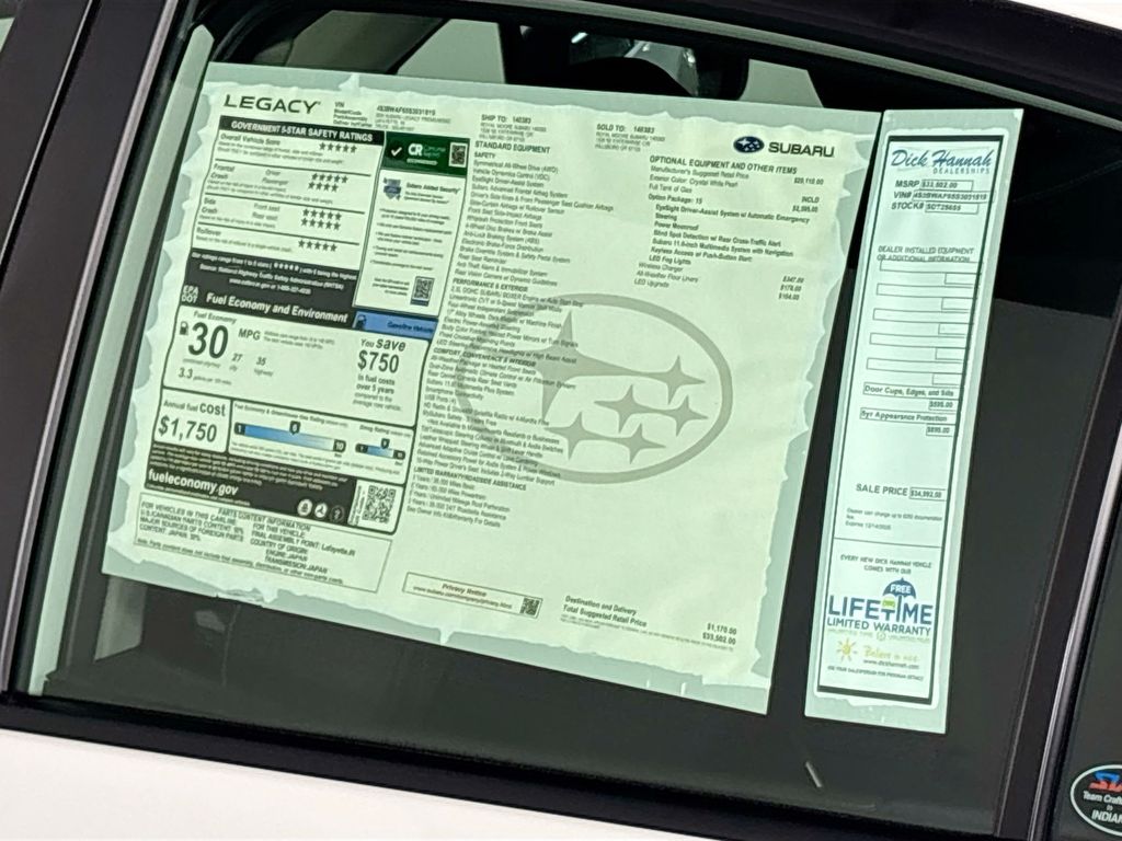 2025 Subaru Legacy Premium