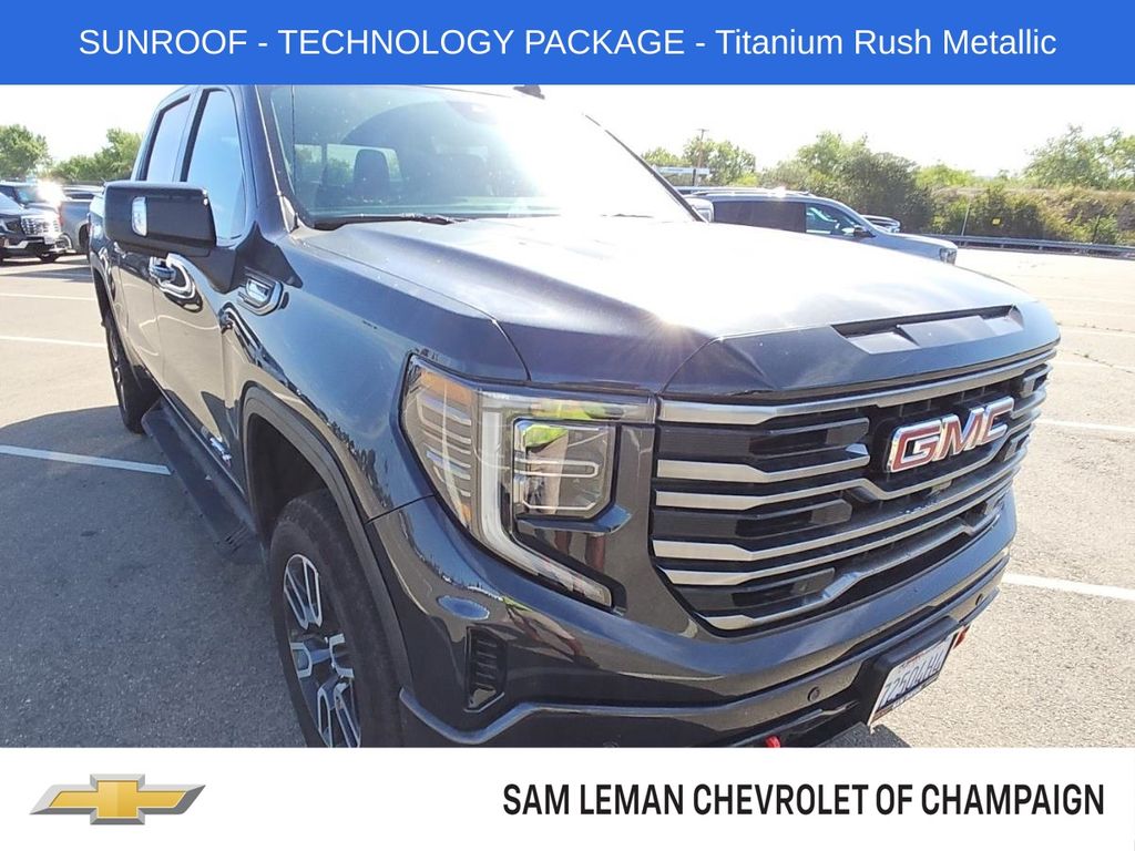 Titanium Rush Metallic 2026 GMC Sierra 1500 AT4 Crew Cab 4WD Pickup Truck Four-Wheel Drive Automatic