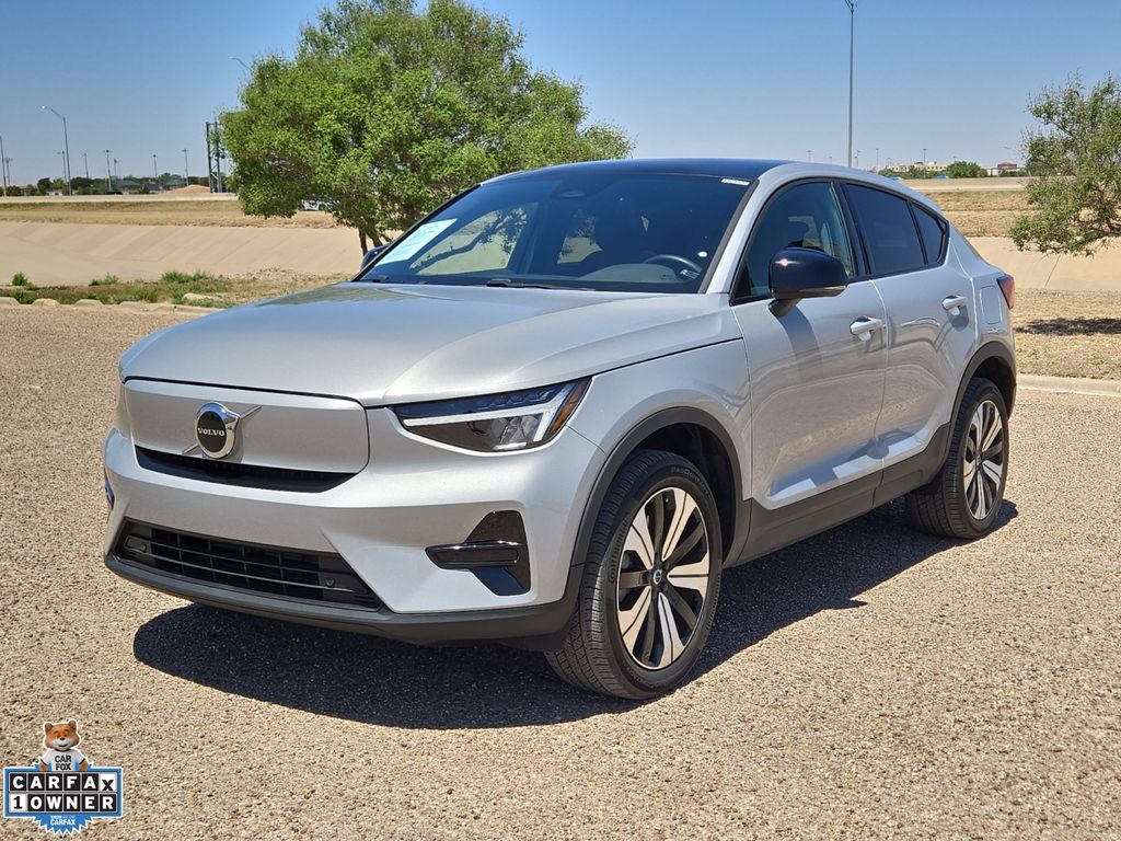 Silver 2023 Volvo C40 Recharge Twin Core eAWD SUV / Crossover All-Wheel Drive 1-Speed Automatic