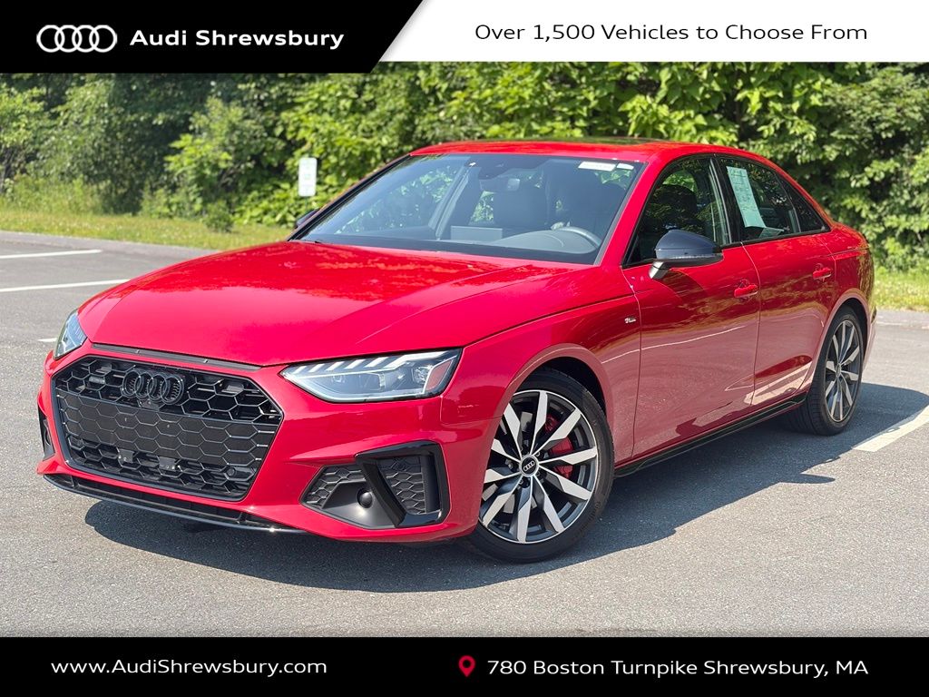 Orange (Tango Red Metallic) 2023 Audi A4 Sedan All-Wheel Drive 7-Speed Automatic