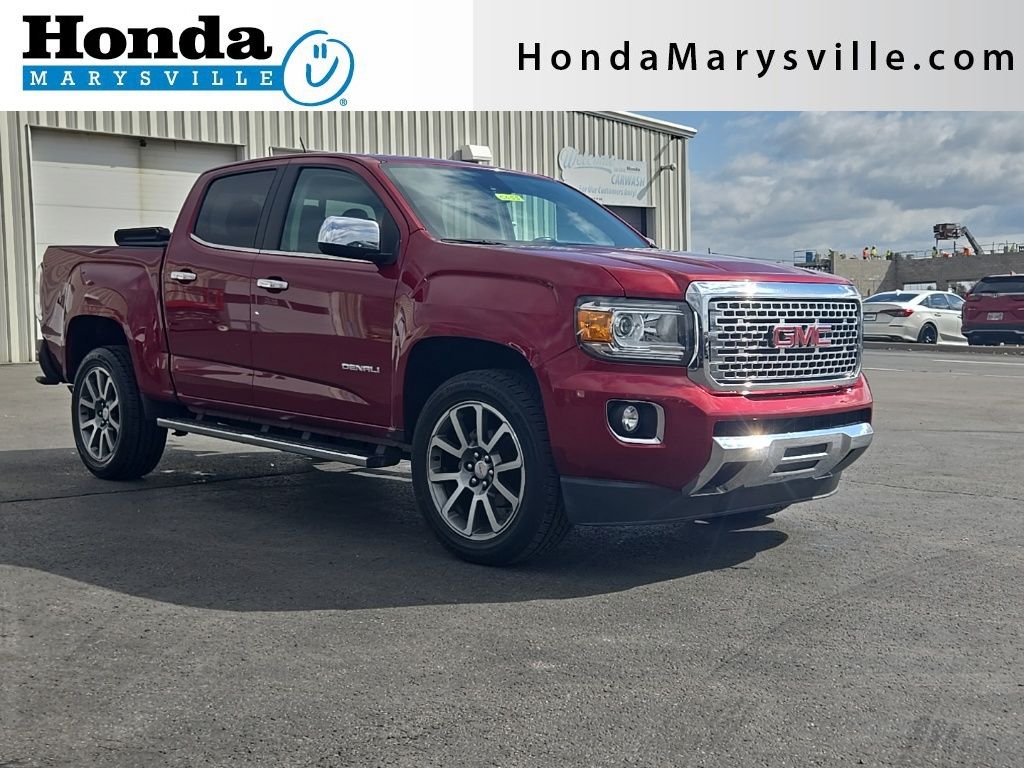 Red Quartz Tintcoat 2020 GMC Canyon Denali Crew Cab 4WD Pickup Truck Four-Wheel Drive 8-Speed Automatic