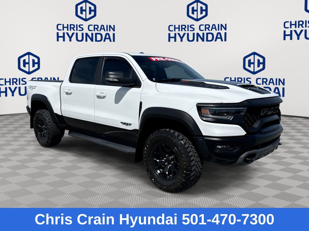 Bright White Clearcoat 2021 RAM 1500 TRX Crew Cab 4WD Pickup Truck All-Wheel Drive 8-Speed Automatic