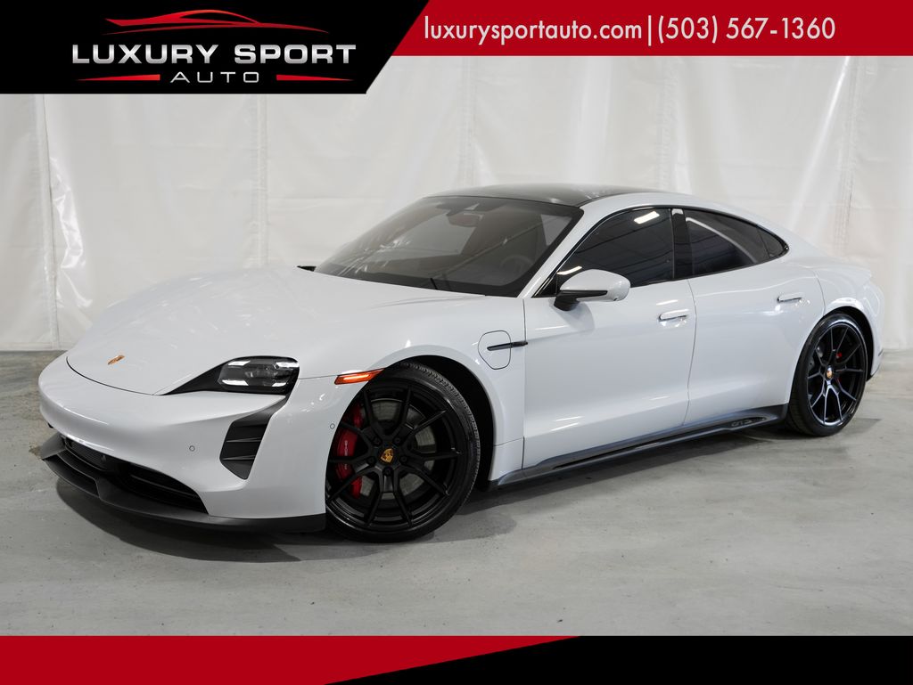 Gray (Ice Grey Metallic) 2024 Porsche Taycan GTS Sedan AWD Sedan All-Wheel Drive 2-Speed Automatic