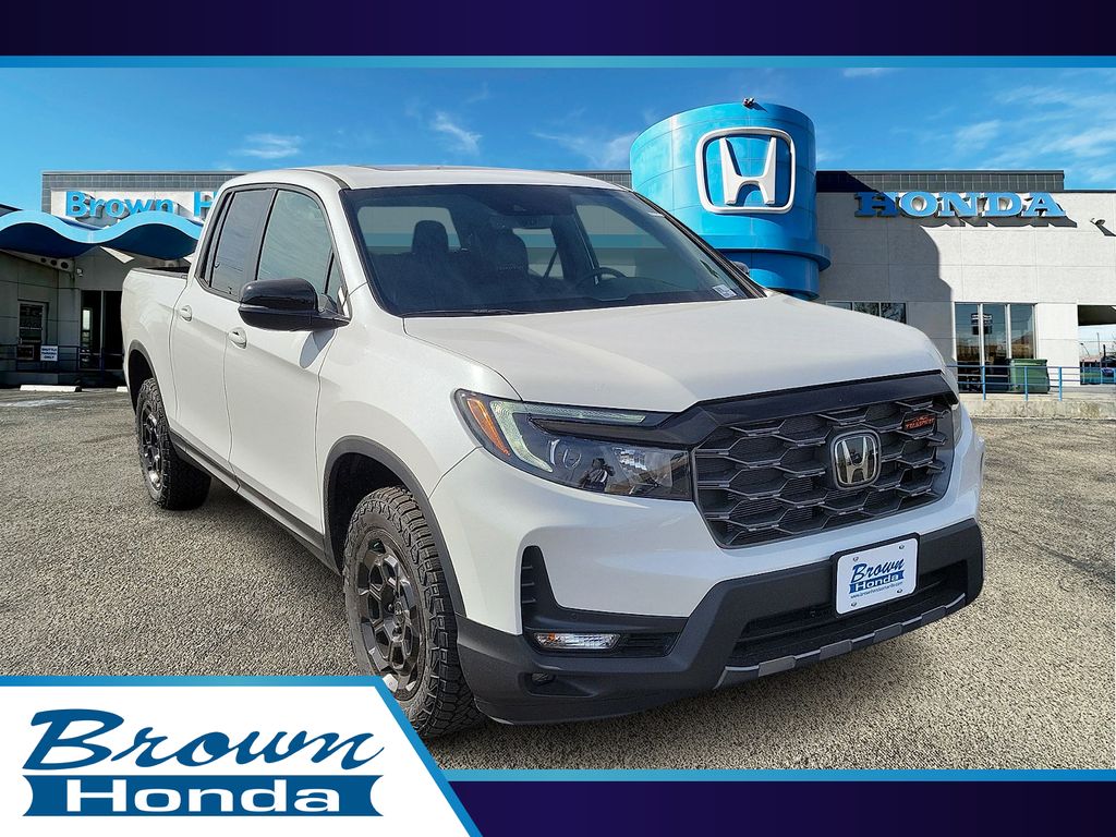 Platinum White Pearl 2026 Honda Ridgeline TrailSport S AWD Pickup Truck All-Wheel Drive 9-Speed Automatic