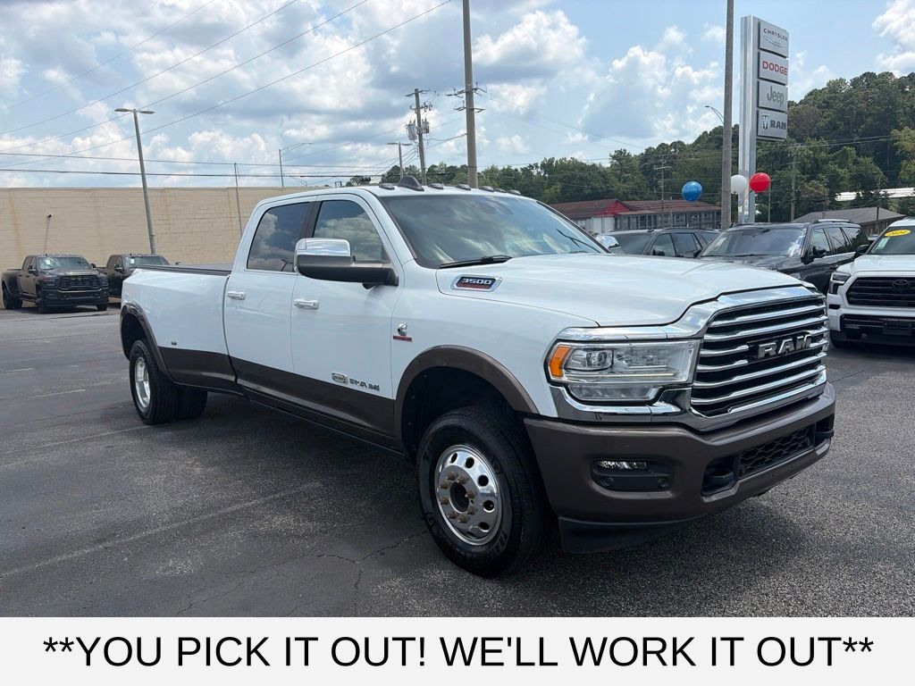 Bright White Clearcoat 2021 RAM 3500 Pickup Truck Four-Wheel Drive 6-Speed Automatic