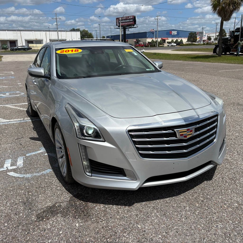 Radiant Silver Metallic 2018 Cadillac CTS 2.0T Luxury RWD Sedan Rear-Wheel Drive 8-Speed Automatic