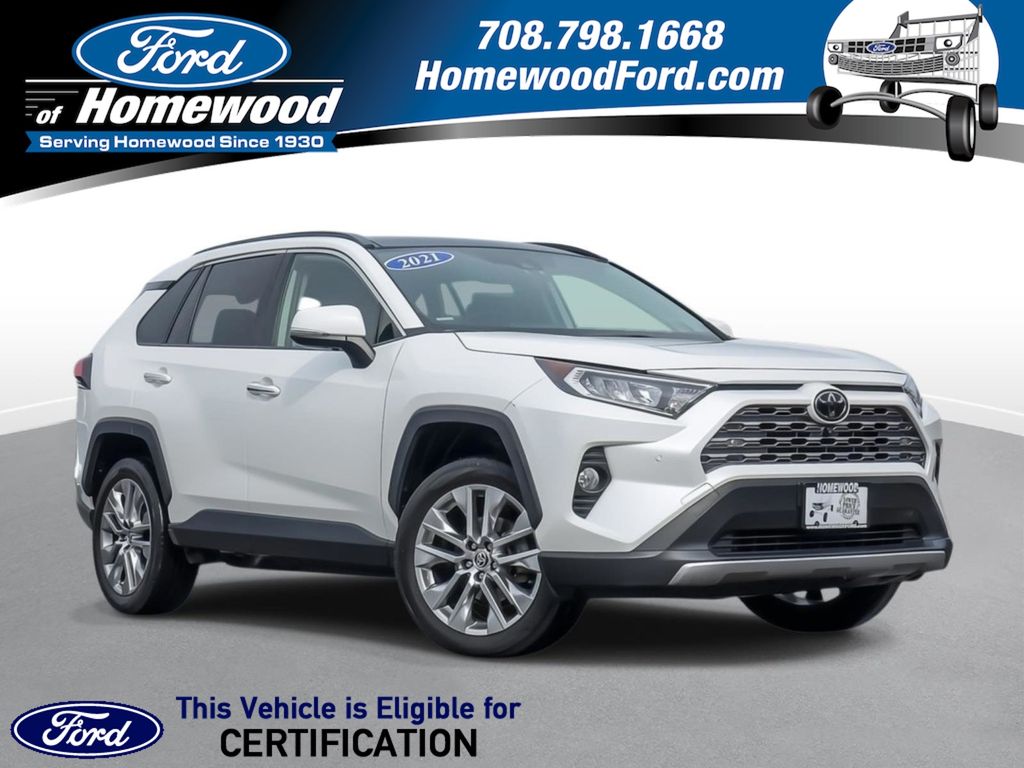 Super White 2021 Toyota RAV4 Limited AWD SUV / Crossover All-Wheel Drive 8-Speed Automatic