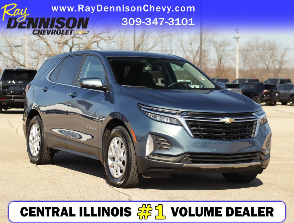 Lakeshore Blue Metallic 2024 Chevrolet Equinox LT FWD with 1LT SUV / Crossover Front-Wheel Drive 6-Speed Automatic Overdrive