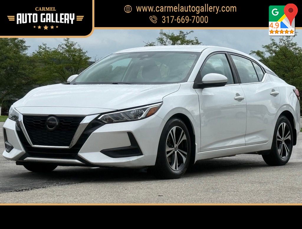 Aspen White Tricoat 2020 Nissan Sentra Sedan Front-Wheel Drive Continuously Variable Transmission