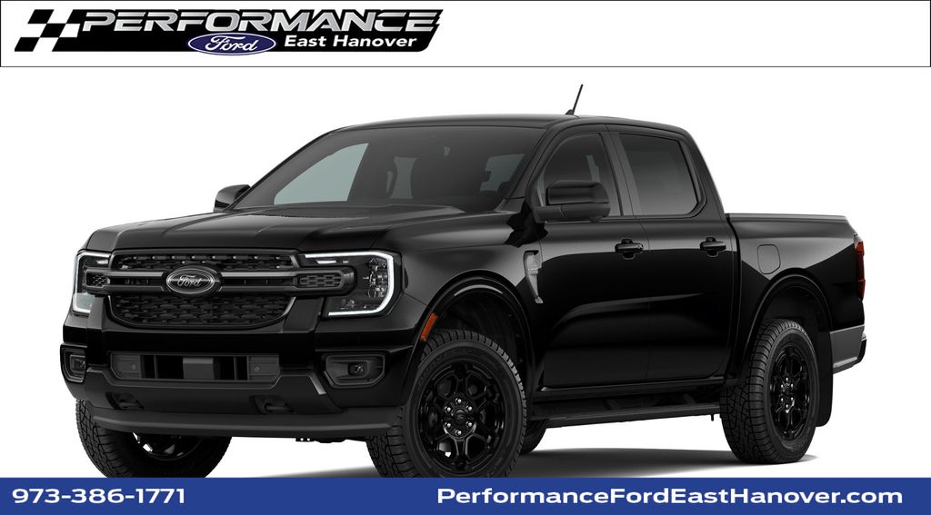 Black (SHADOW BLK) 2026 Ford Ranger Pickup Truck Four-Wheel Drive Automatic