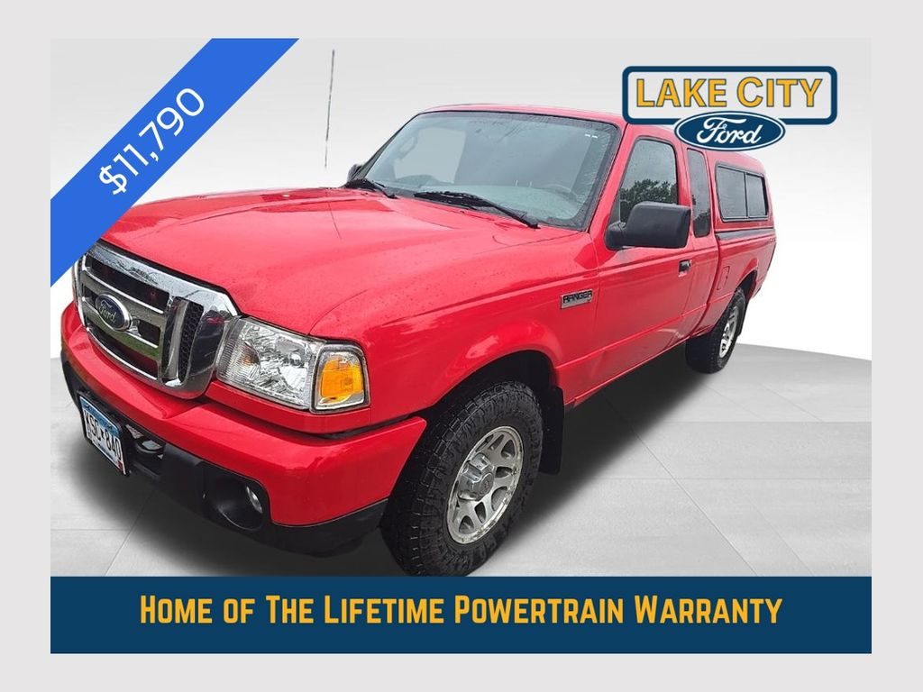 Torch Red 2011 Ford Ranger Pickup Truck Four-Wheel Drive 5-Speed Automatic Overdrive
