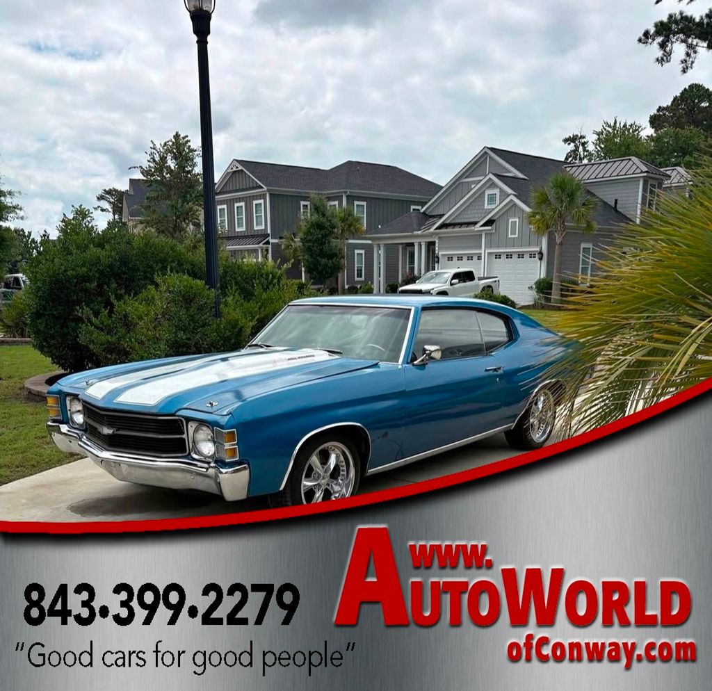 Marina Blue 1971 Chevrolet Chevelle Coupe Automatic