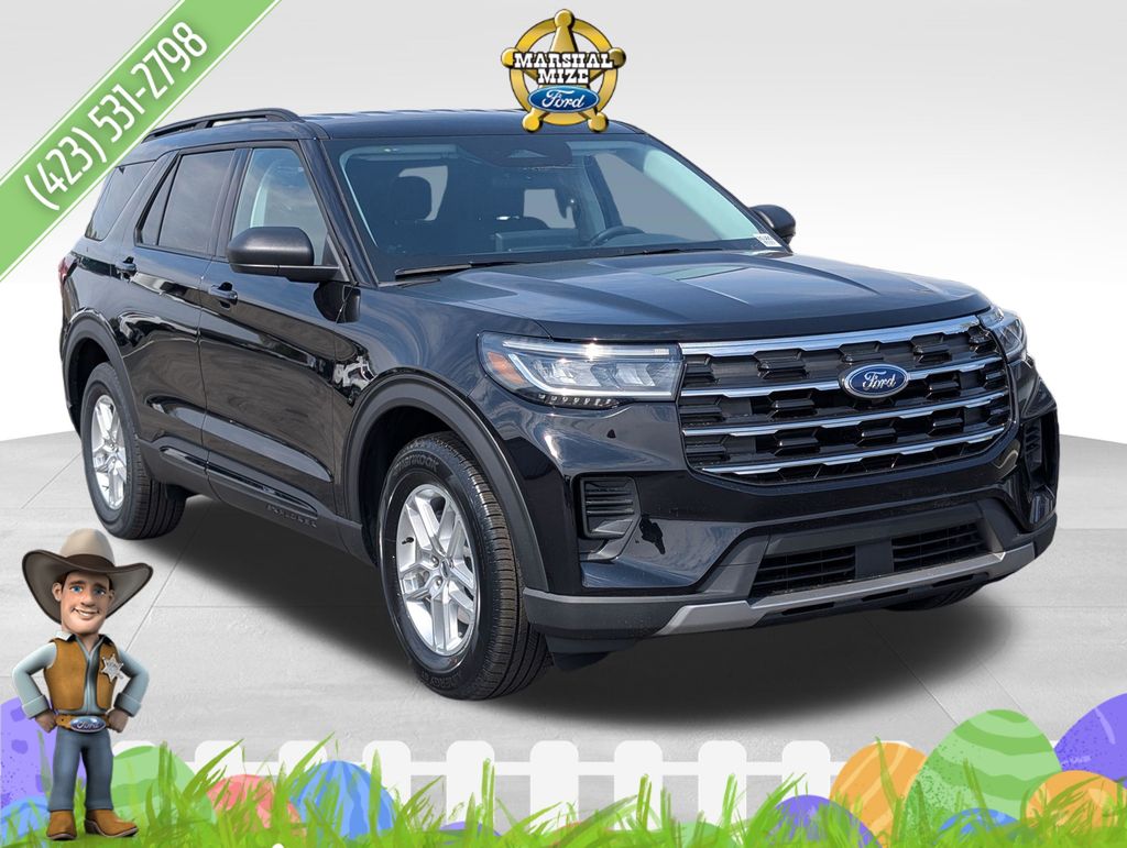 Black Metallic 2026 Ford Explorer Active RWD SUV / Crossover Rear-Wheel Drive Automatic