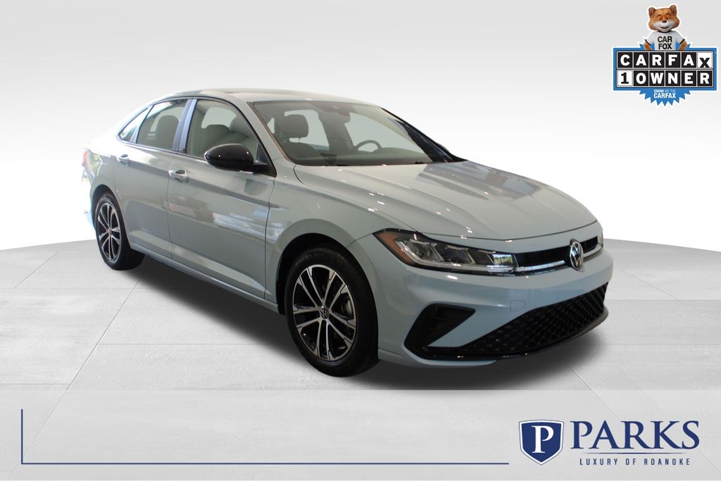 Gray 2025 Volkswagen Jetta Sport FWD Sedan Front-Wheel Drive 8-Speed Automatic