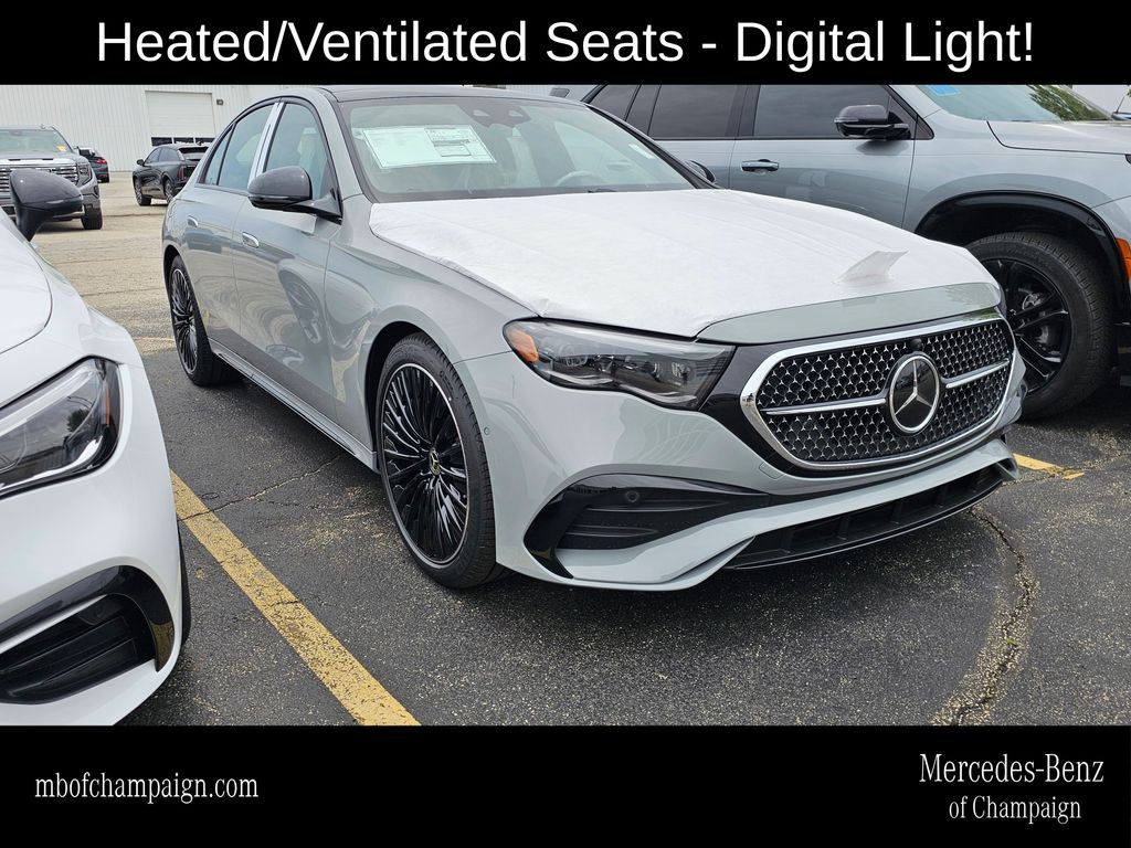 Gray (MANUFAKTUR Alpine Grey) 2026 Mercedes-Benz E-Class E 450 4MATIC Sedan All-Wheel Drive 9-Speed Automatic