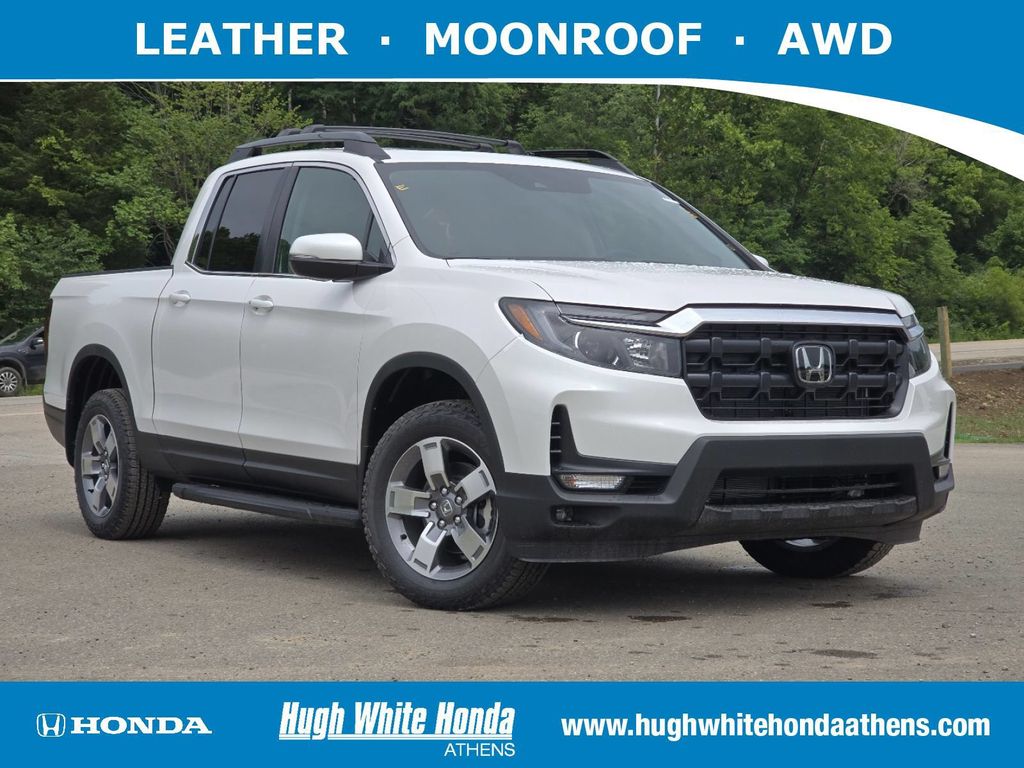Platinum White Pearl 2026 Honda Ridgeline Pickup Truck All-Wheel Drive 9-Speed Automatic
