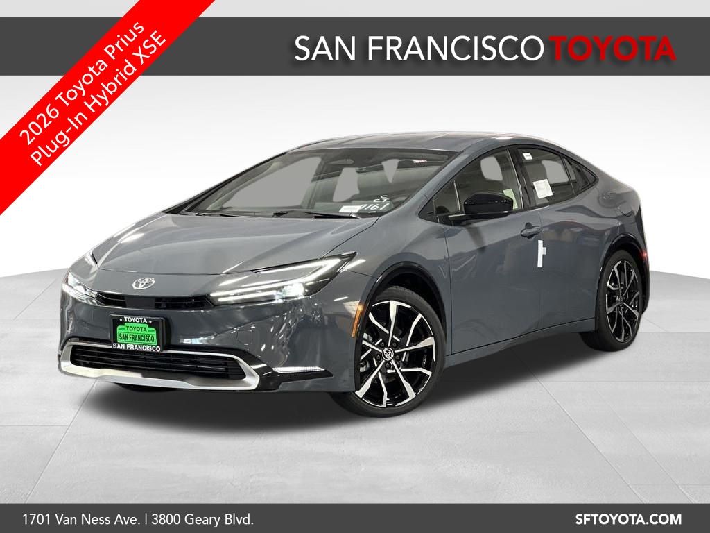 Gray 2026 Toyota Prius Plug-In Hybrid Hatchback Front-Wheel Drive Continuously Variable Transmission