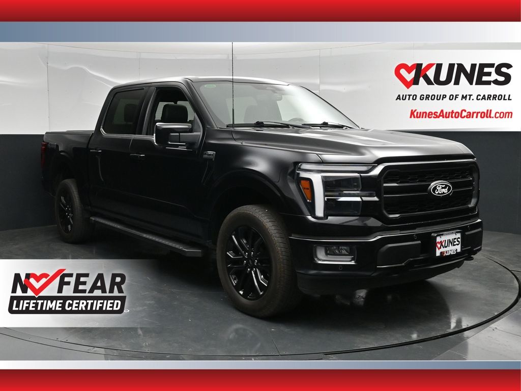 Black 2024 Ford F-150 Pickup Truck Four-Wheel Drive Automatic