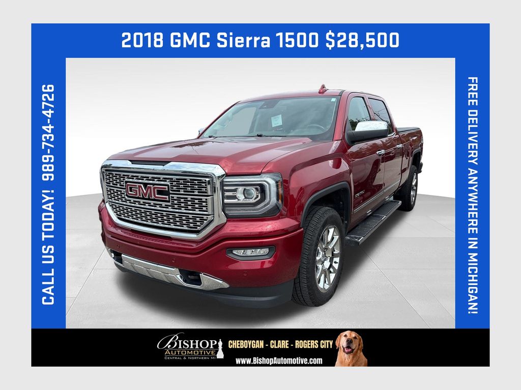 Red Quartz Tintcoat 2018 GMC Sierra 1500 Pickup Truck Four-Wheel Drive 8-Speed Automatic Overdrive
