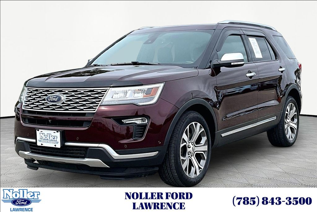 Red (Burgundy) 2018 Ford Explorer SUV / Crossover All-Wheel Drive 6-Speed Automatic