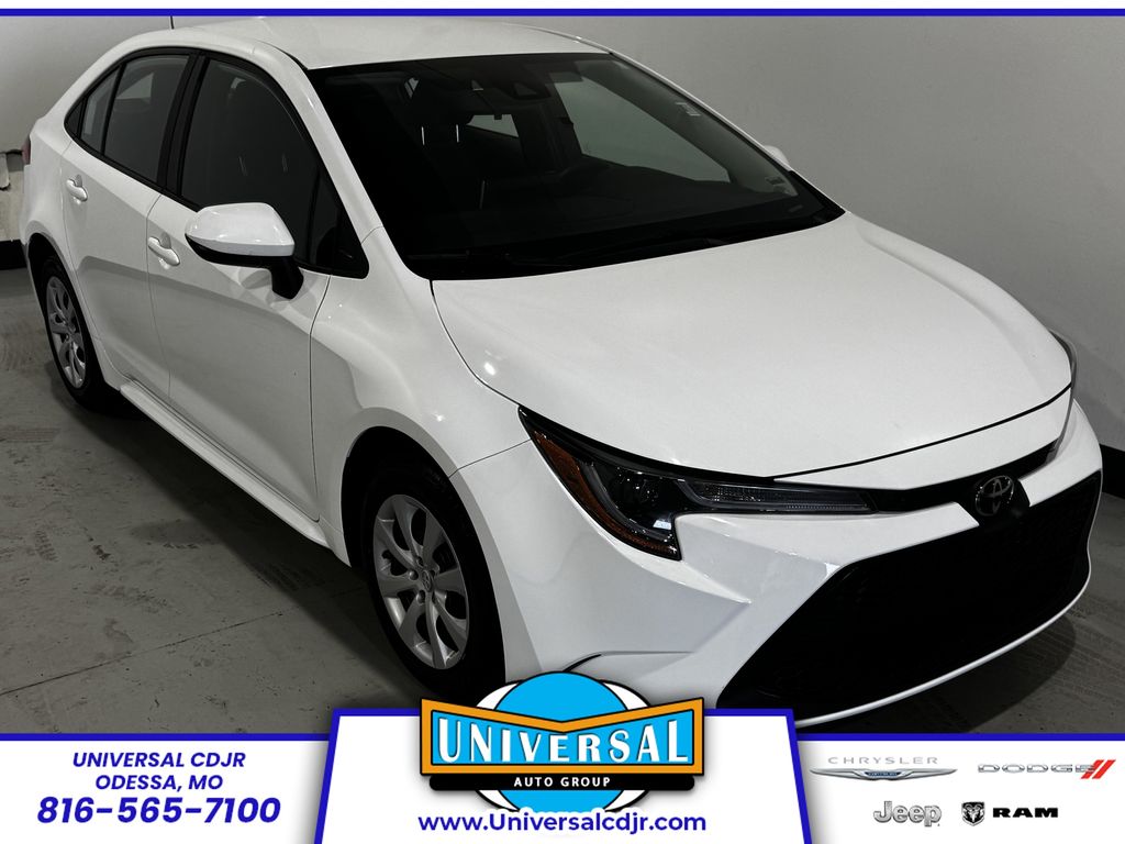 Super White 2021 Toyota Corolla LE FWD Sedan Front-Wheel Drive Continuously Variable Transmission