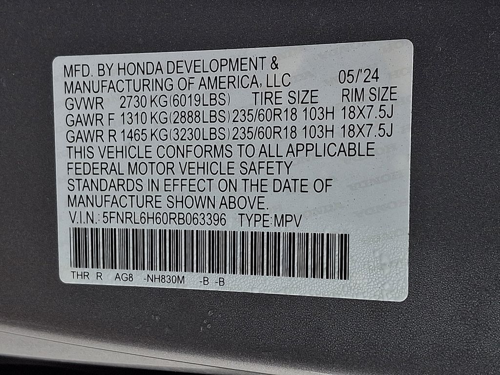 2024 Honda Odyssey EX-L  at Honda North