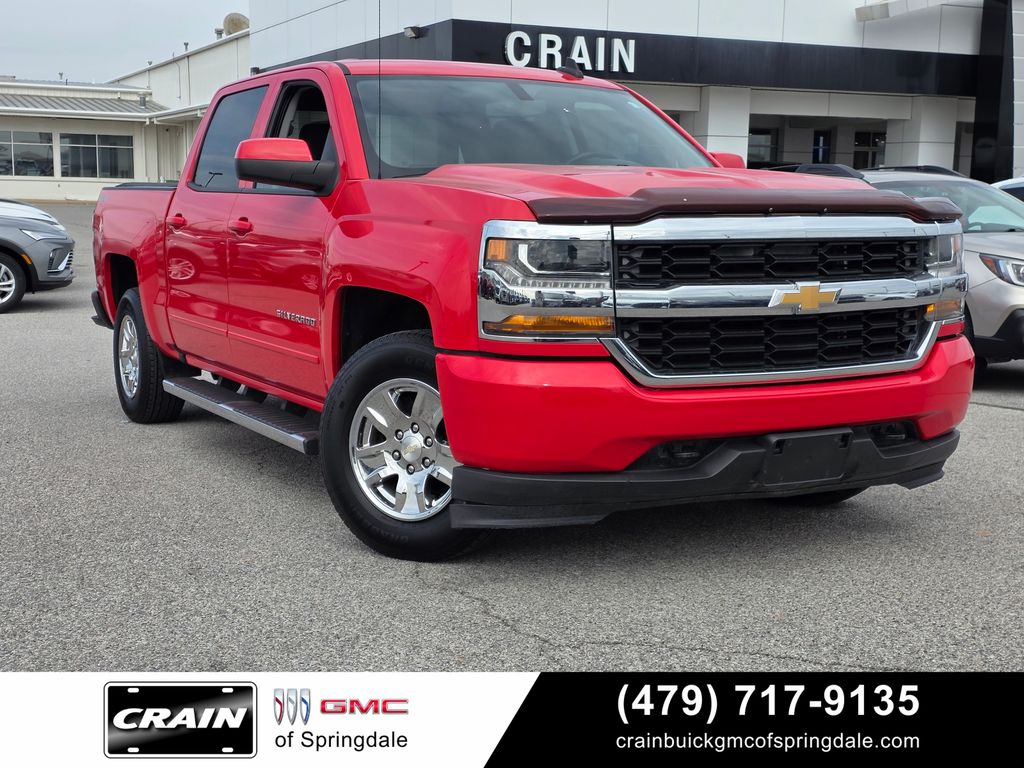 Red 2017 Chevrolet Silverado 1500 LT Crew Cab 4WD Pickup Truck Four-Wheel Drive 6-Speed Automatic Overdrive