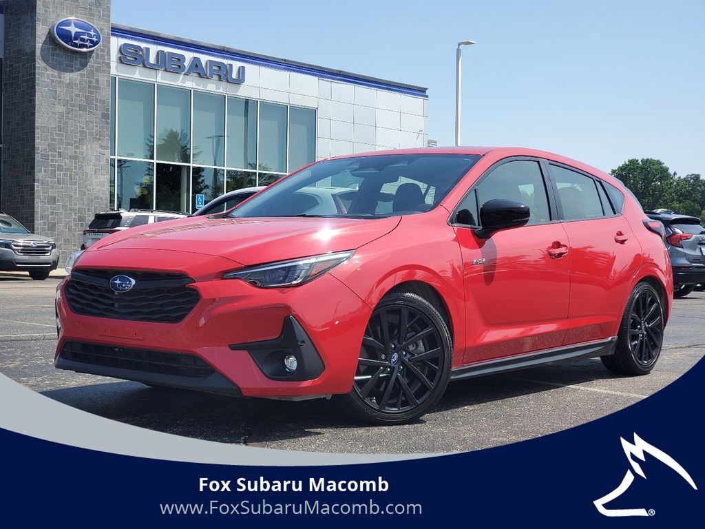 Pure Red 2024 Subaru Impreza Wagon All-Wheel Drive Continuously Variable Transmission