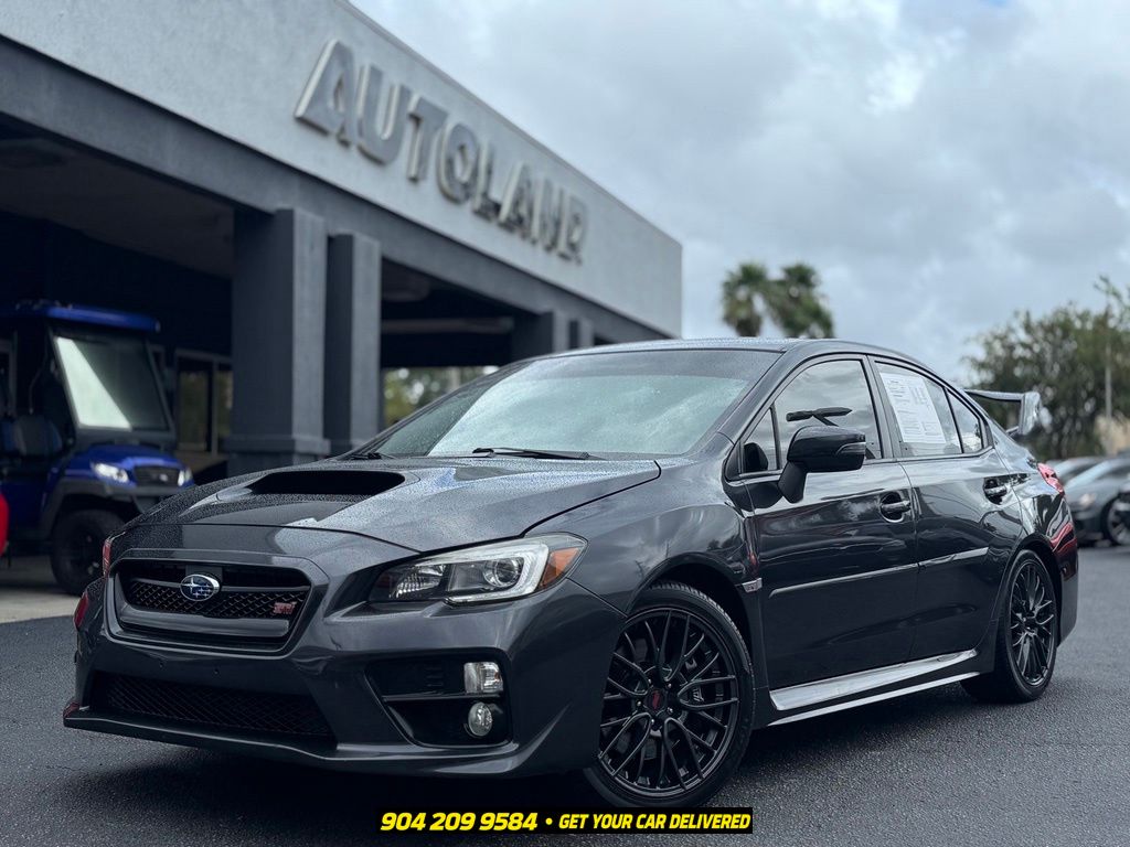 Dark Gray Metallic 2017 Subaru WRX STI Sedan All-Wheel Drive 6-Speed Manual