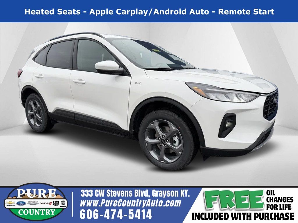 Star White Metallic Tri-Coat 2026 Ford Escape Hybrid ST-Line Select AWD SUV / Crossover All-Wheel Drive Continuously Variable Transmission