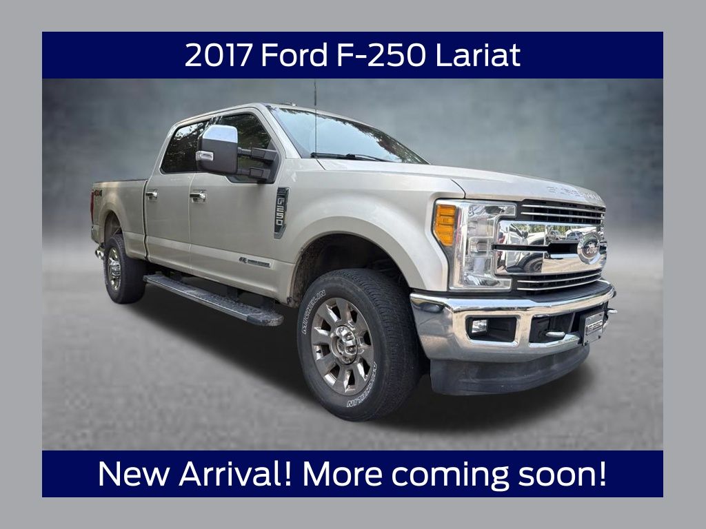 White Gold Metallic 2017 Ford F-250 Super Duty Pickup Truck Four-Wheel Drive 6-Speed Automatic