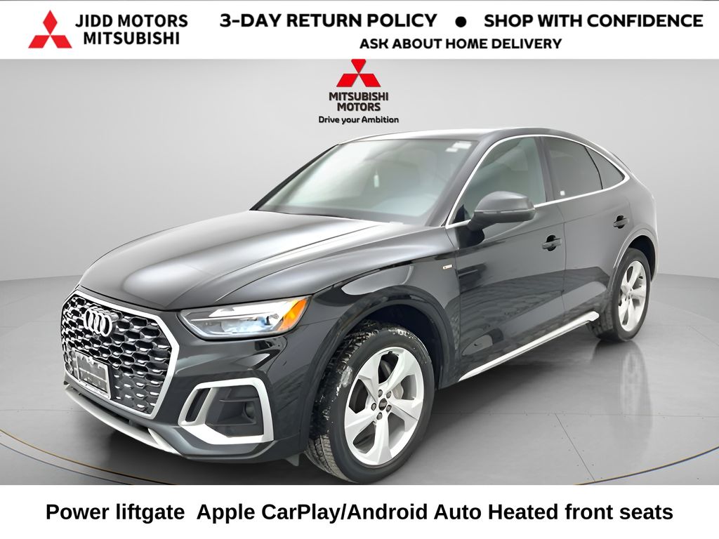Black Metallic 2023 Audi Q5 Sportback quattro Premium Plus S Line 45 TFSI AWD Sedan All-Wheel Drive 7-Speed Automatic