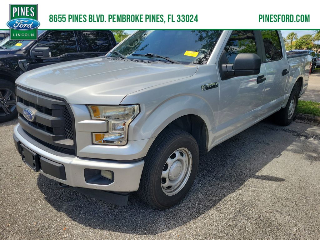 Ingot Silver 2017 Ford F-150 XL SuperCrew 4WD Pickup Truck Four-Wheel Drive 6-Speed Automatic