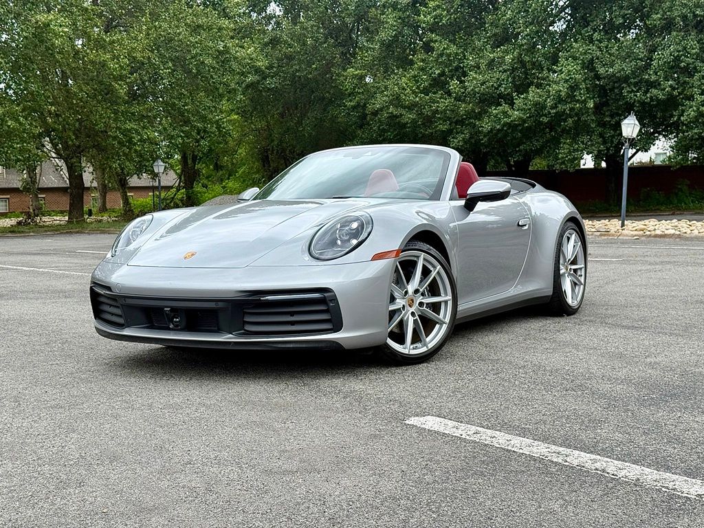 GT Silver Metallic 2022 Porsche 911 Convertible Rear-Wheel Drive 8-Speed Automatic
