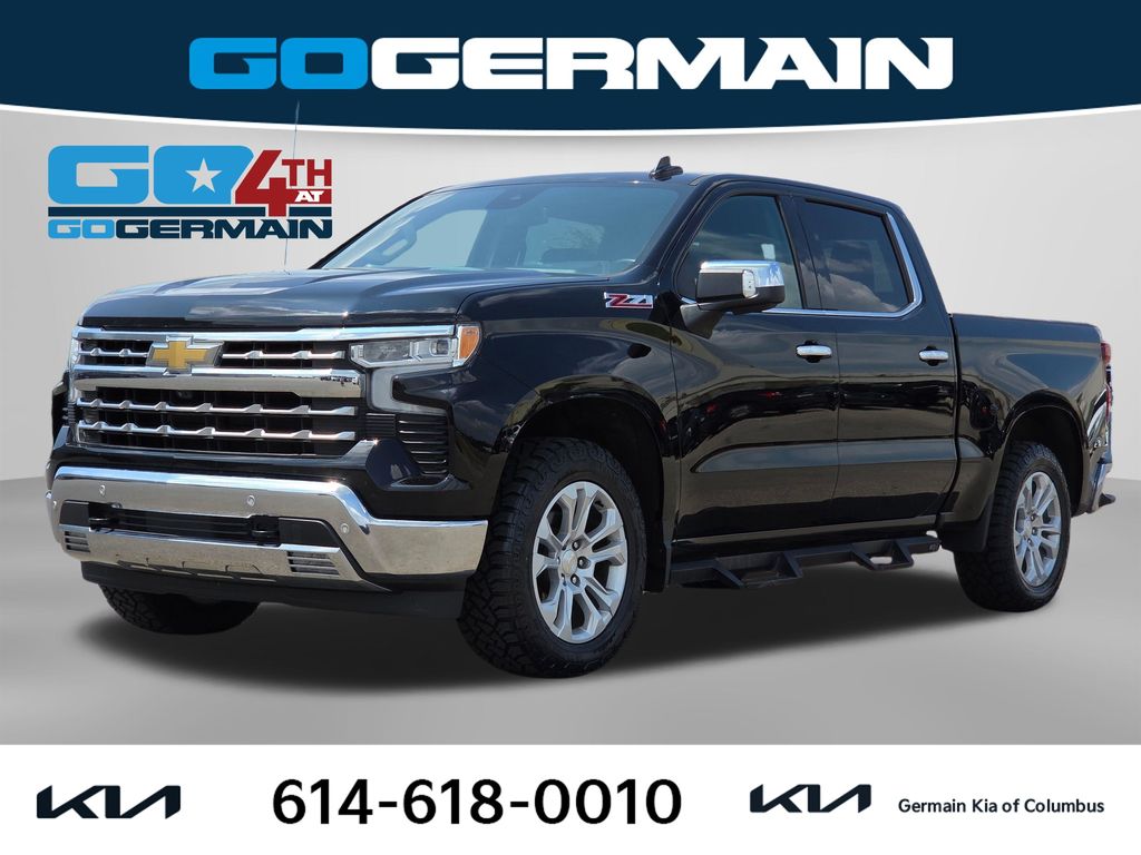 Black 2022 Chevrolet Silverado 1500 Pickup Truck Four-Wheel Drive Automatic