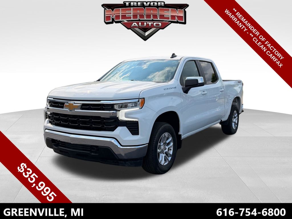 Summit White 2024 Chevrolet Silverado 1500 Pickup Truck Four-Wheel Drive 8-Speed Automatic