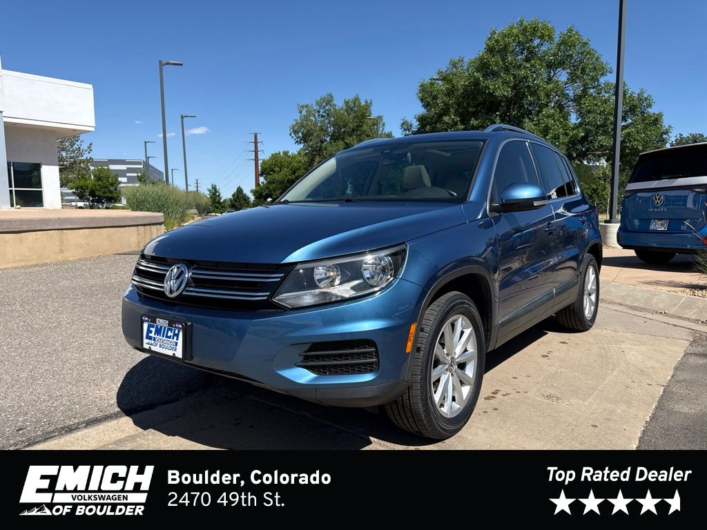 Pacific Blue Metallic 2017 Volkswagen Tiguan SUV / Crossover All-Wheel Drive 6-Speed Automatic