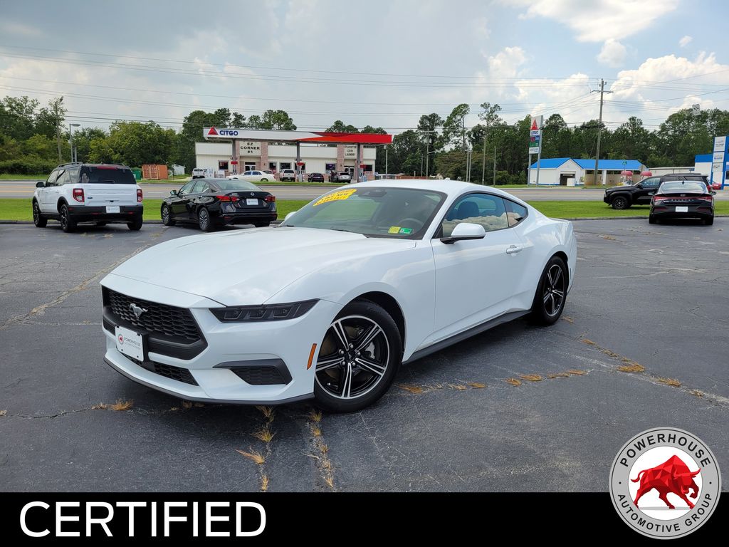 Oxford White 2025 Ford Mustang Coupe Rear-Wheel Drive Automatic