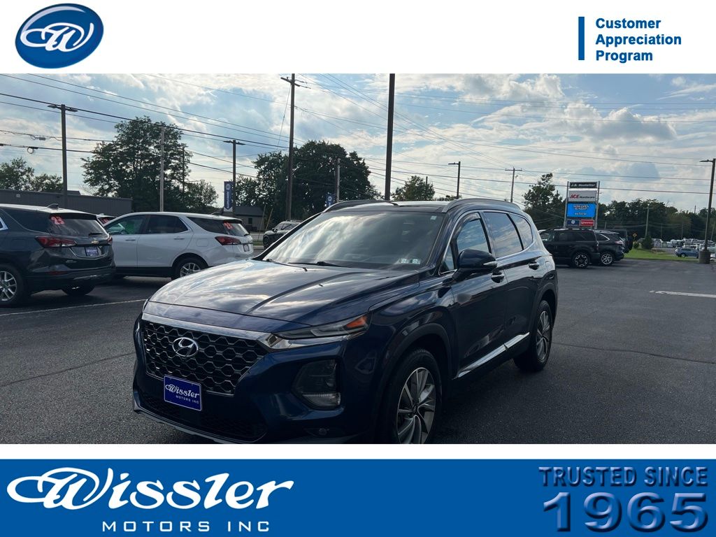 Stormy Blue 2020 Hyundai Santa Fe SUV / Crossover All-Wheel Drive 8-Speed Automatic