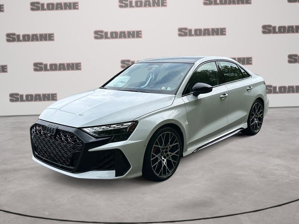White 2026 Audi RS 3 Sedan All-Wheel Drive 7-Speed Automatic
