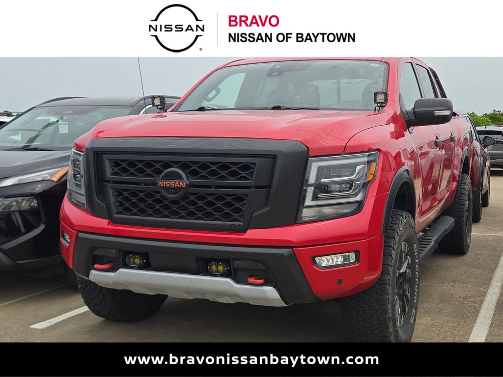 2021 Nissan Titan PRO-4X Red at Big Star Chrysler Jeep Dodge Ram 