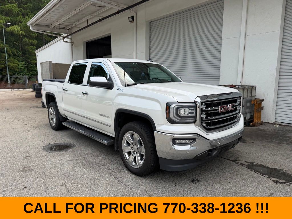 White Frost Tricoat 2018 GMC Sierra 1500 Pickup Truck Four-Wheel Drive 8-Speed Automatic Overdrive