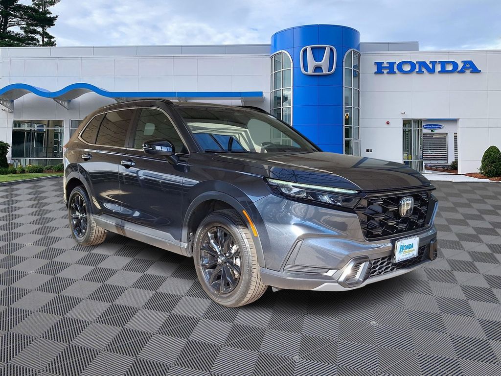 Gray 2023 Honda CR-V Hybrid Sport AWD SUV / Crossover All-Wheel Drive Continuously Variable Transmission