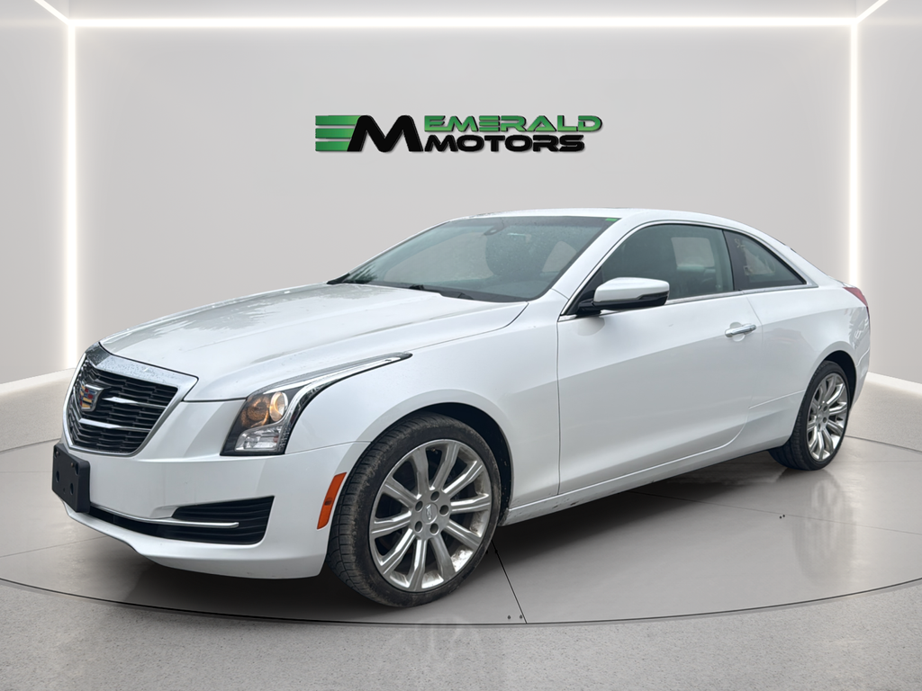 White 2018 Cadillac ATS Coupe 2.0T AWD Coupe All-Wheel Drive 8-Speed Automatic