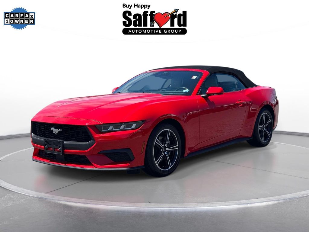 Race Red 2024 Ford Mustang Convertible Rear-Wheel Drive Automatic